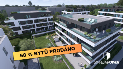 58 % bytů II.etapy prodáno